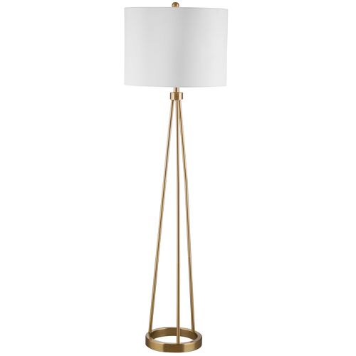 Samantha Floor Lamp, Brass