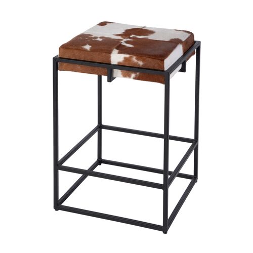 Bonnie Leather Counter Stool, Brown Bonnie Leather Counter Stool, Brown
