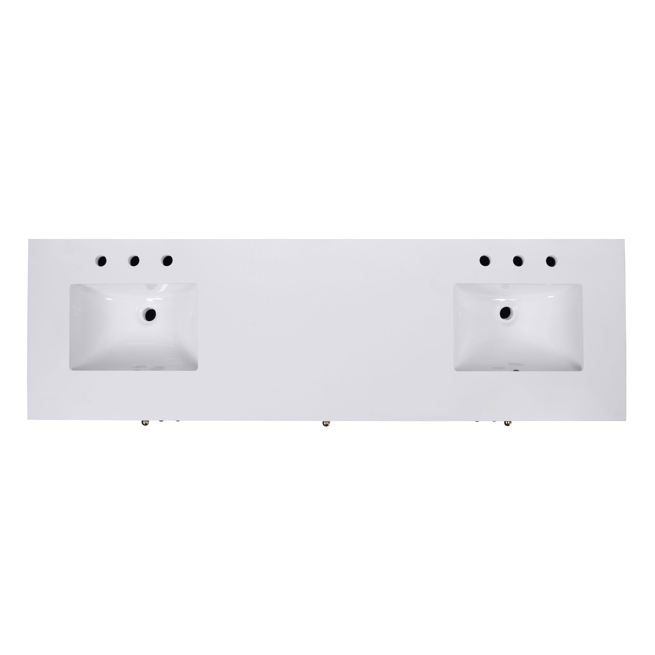 Charlie 72" Quartz Top Double Sink 4-Drawer Bathroom Vanity Set