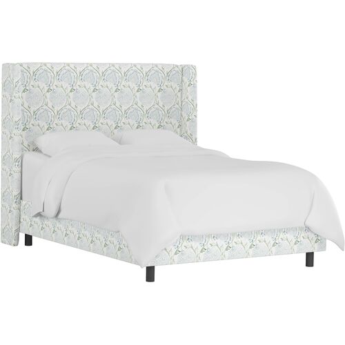 Kelly Wingback Bed, Ranjit Floral