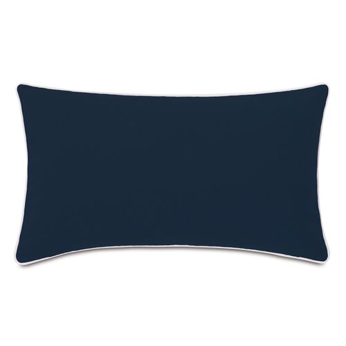 Riley 13x22 Lumbar Outdoor Pillow, Navy~P77617418