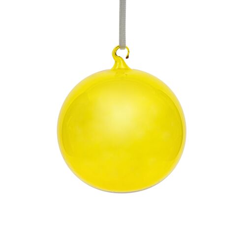 S/3 Glass Bubble Balls Ornament, Citrine~P77632519