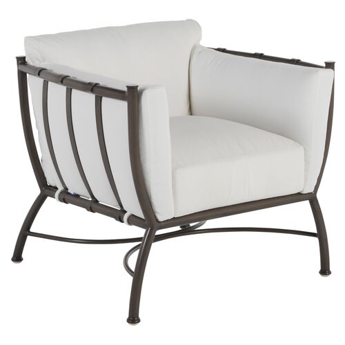 Majorca Outdoor Lounge Chair, Slate Grey~P77619709