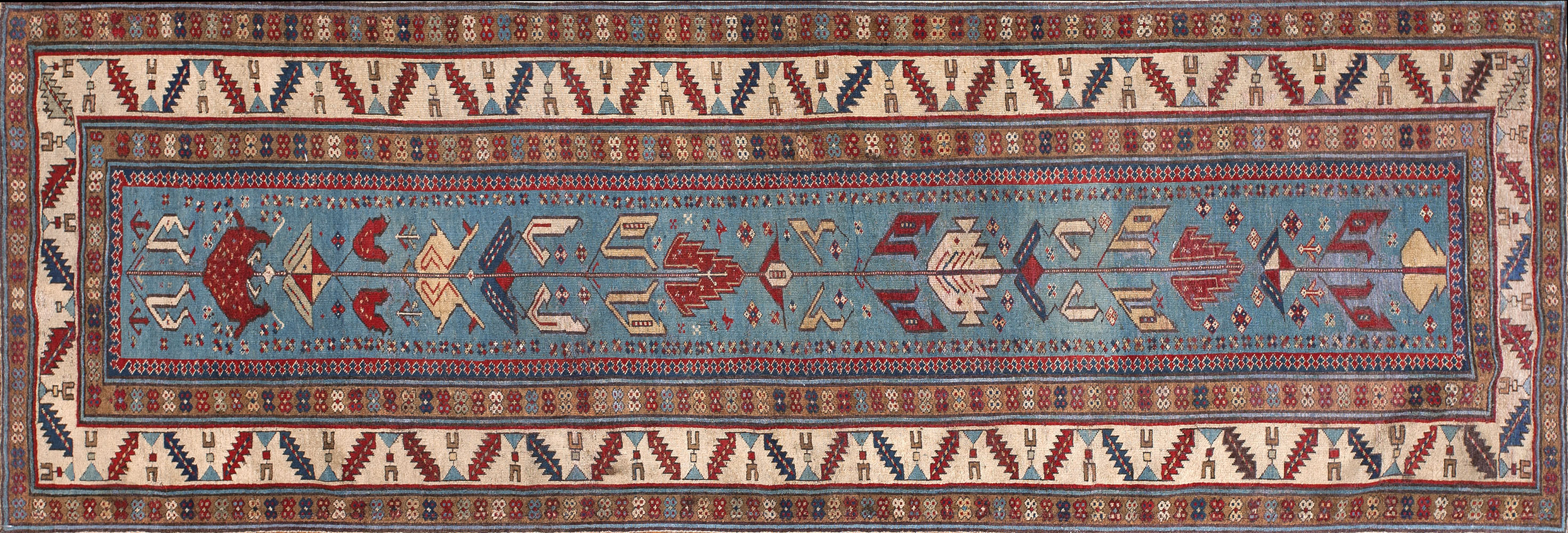 19th Century Caucasian Shirvan rug 3'x9'~P77652682
