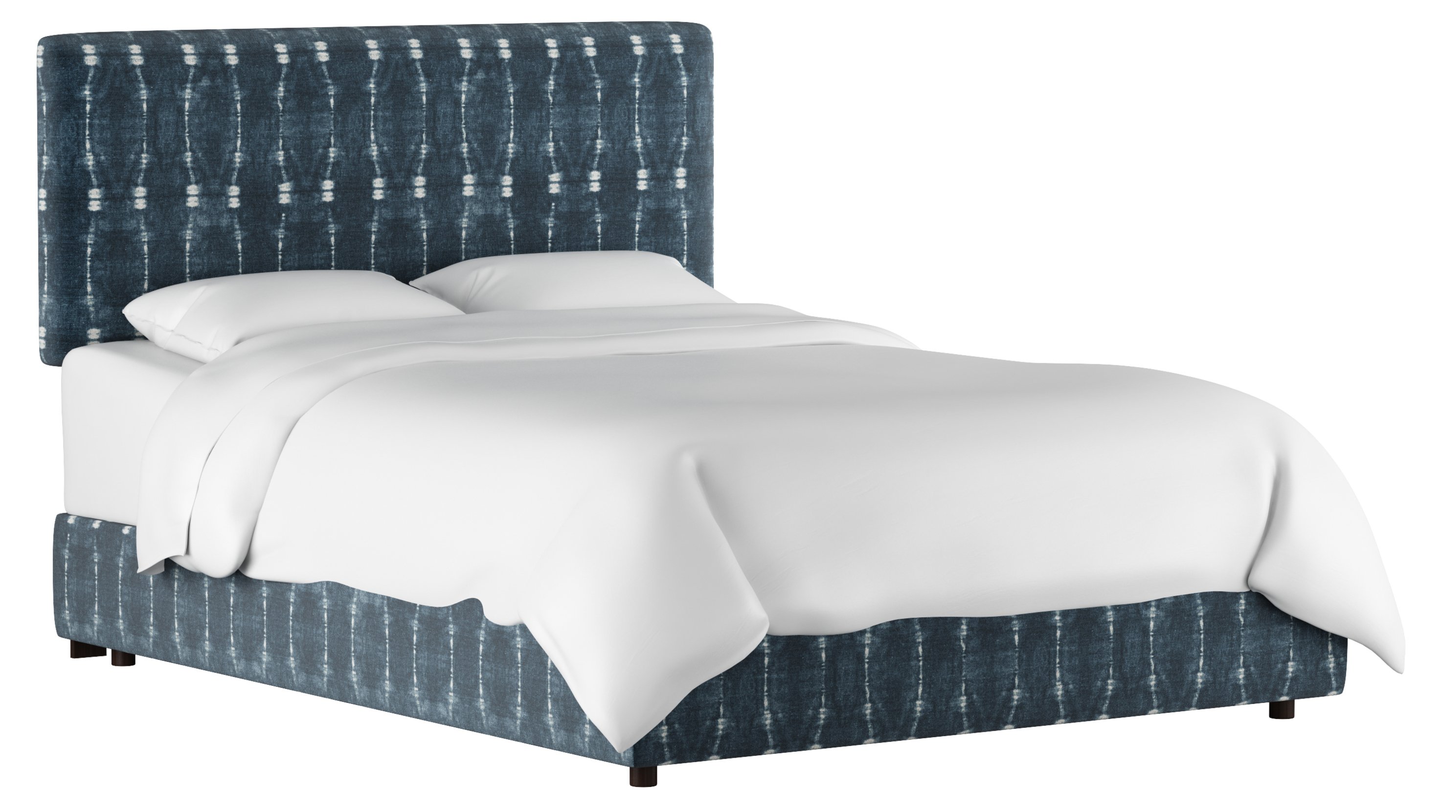 Novak Platform Bed, Indigo Shibori One Kings Lane