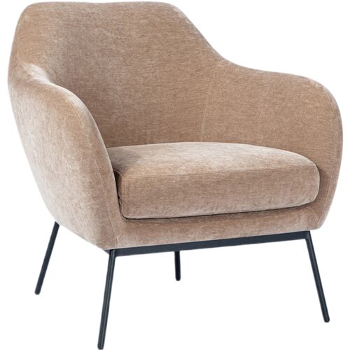 Casey Chenille Acent Chair, Chocolate