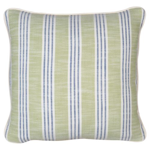 Quogue Outdoor Pillow, Green/Blue~P77650062