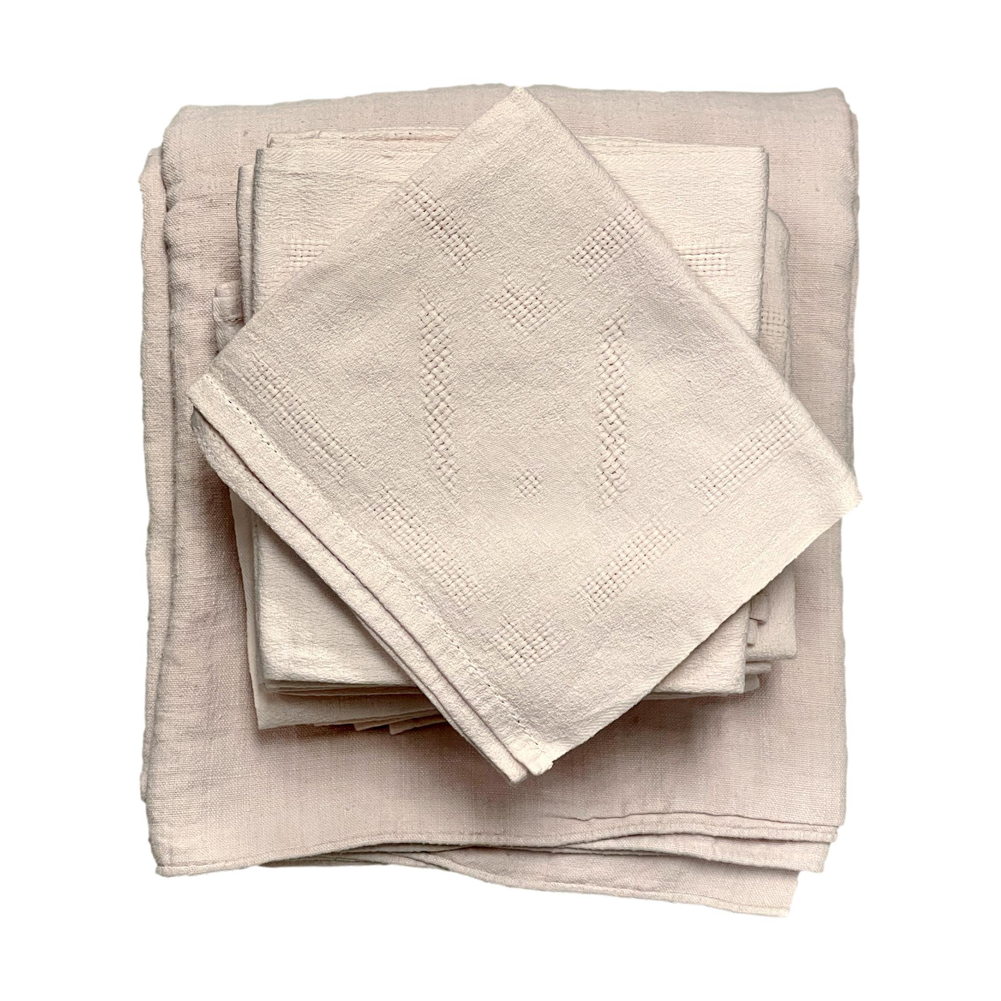 1920s French Napkins w/ Tablecloth, 13Pc~P77614394