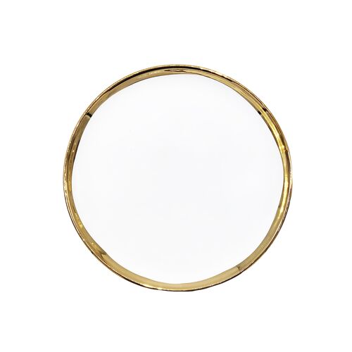 S/4 Dauville Salad Plates, Gold