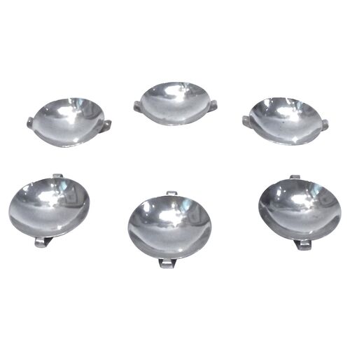 Art Deco Sterling Silver Salt Dishes S/6~P77187340