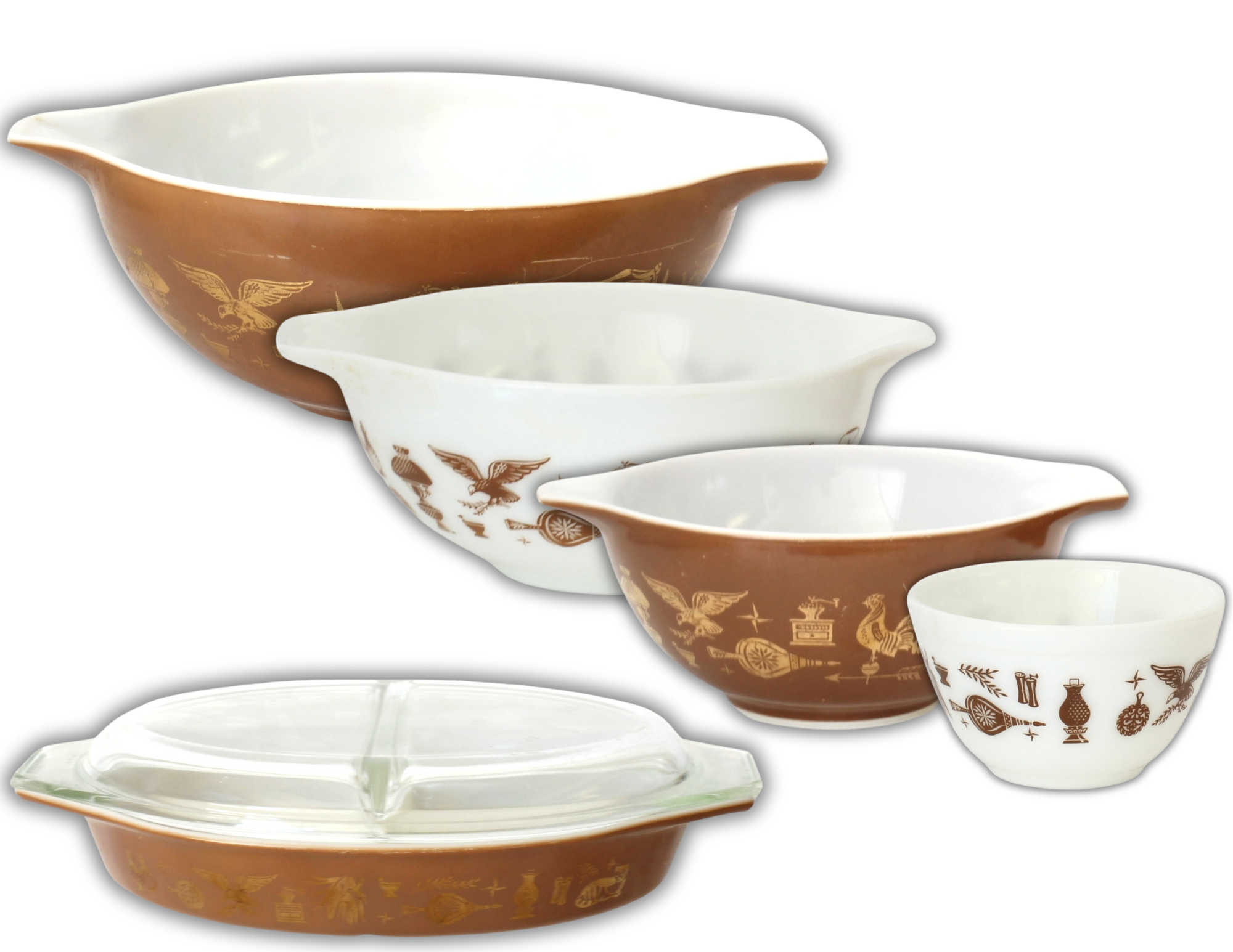 1960s Pyrex Early American Baking Set~P77704761