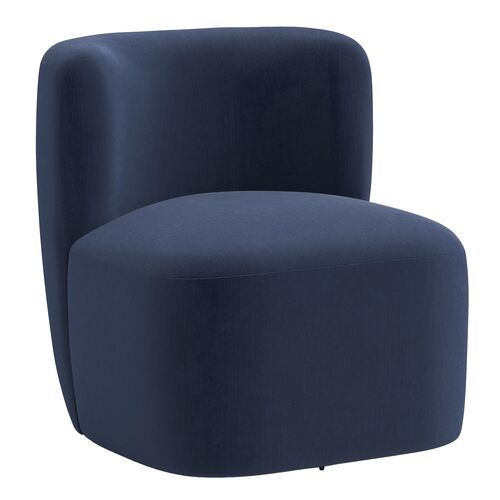 Kinsley Swivel Chair, Performance Velvet