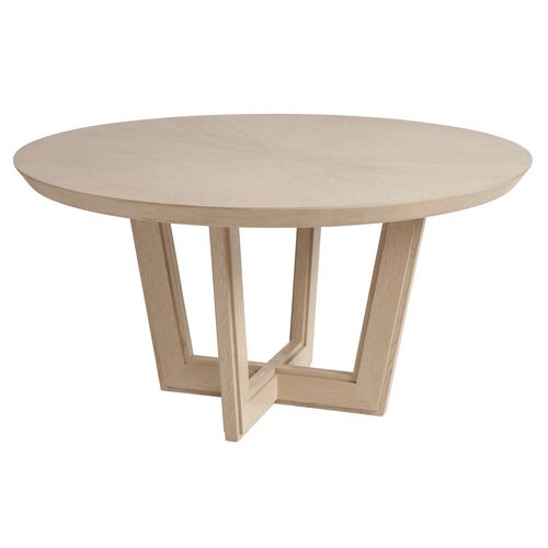 Hanson 58" Round Dining Table, Sand Drift