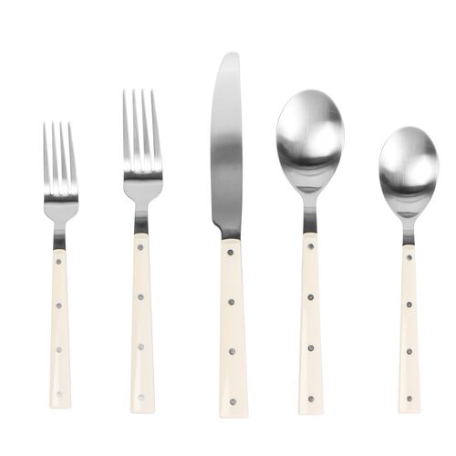5-Pc Nora Stainless Steel Flatware