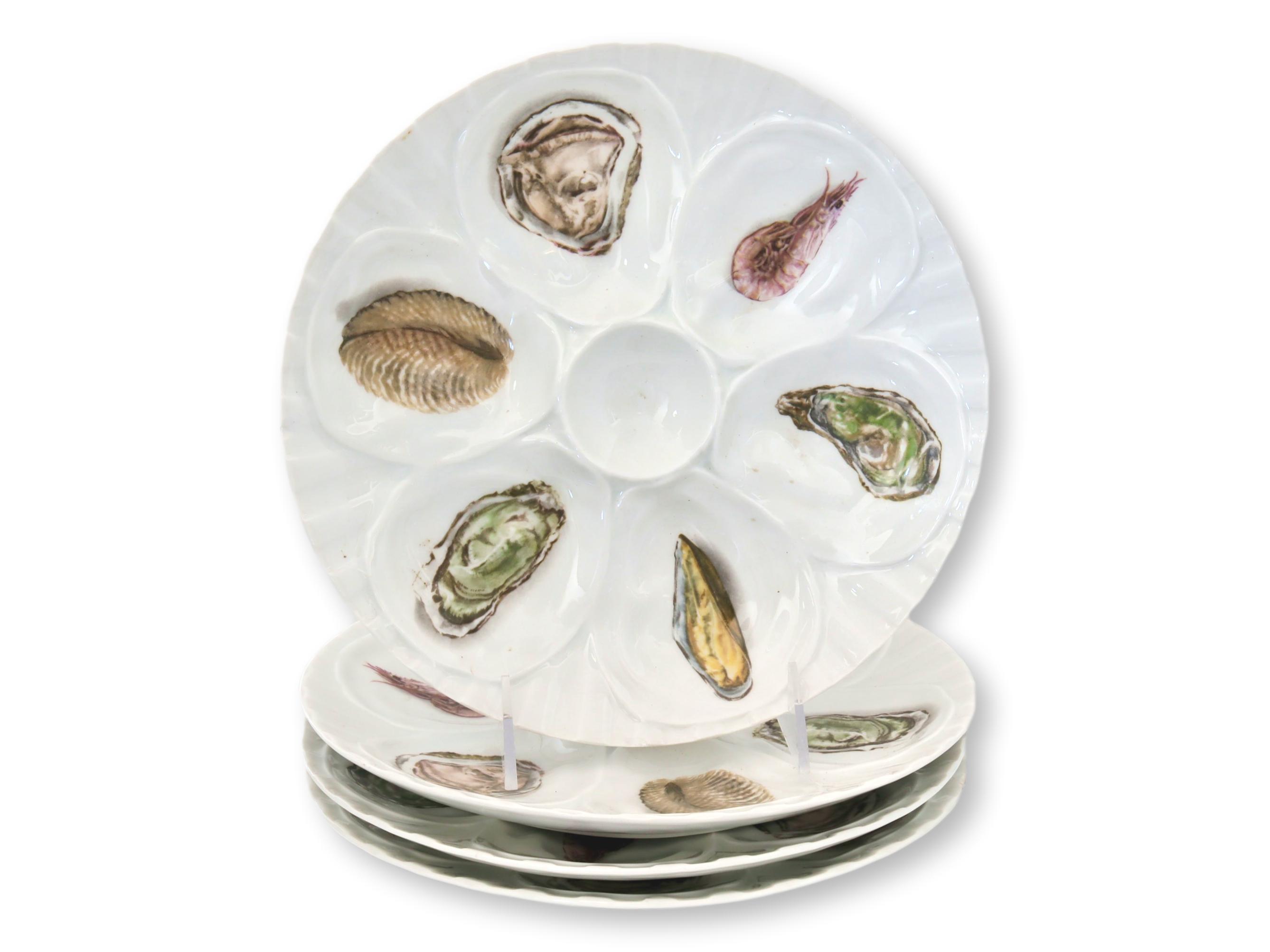 French Porcelain Oyster Plate~P77673695