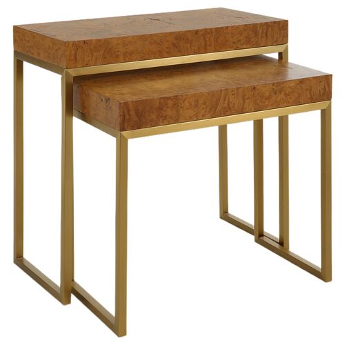 S/2 Crispin Nesting Tables, Natural