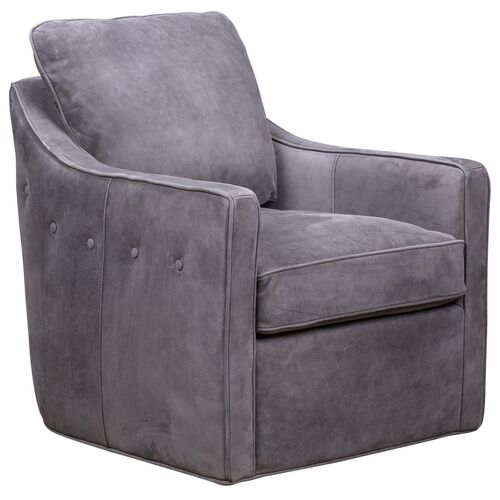 Radcliffe Leather Swivel Chair