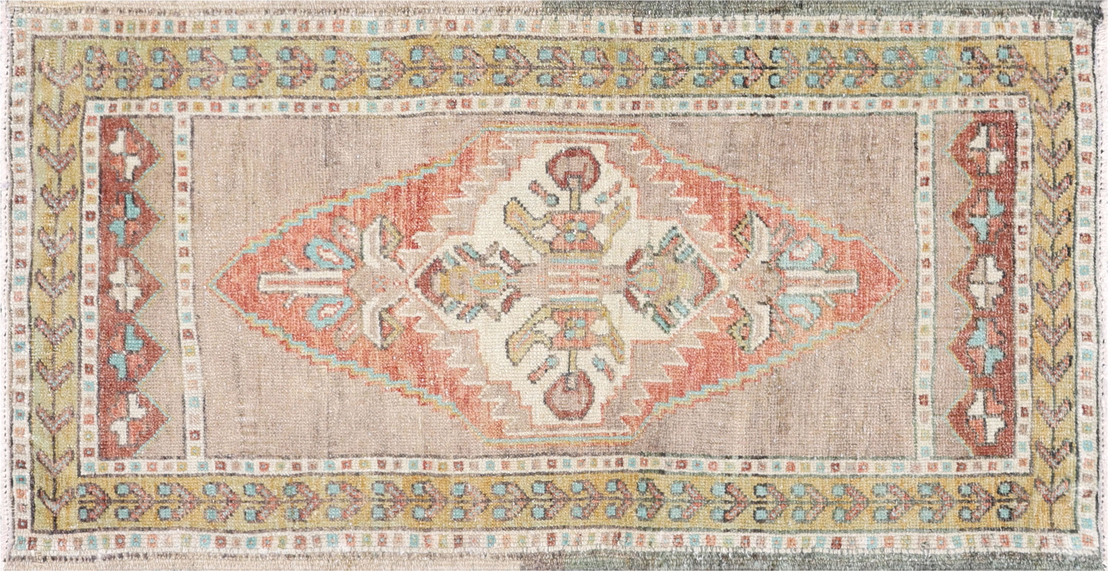 1960s Turkish Oushak Yastic -1'9" x 3'5"~P77735981