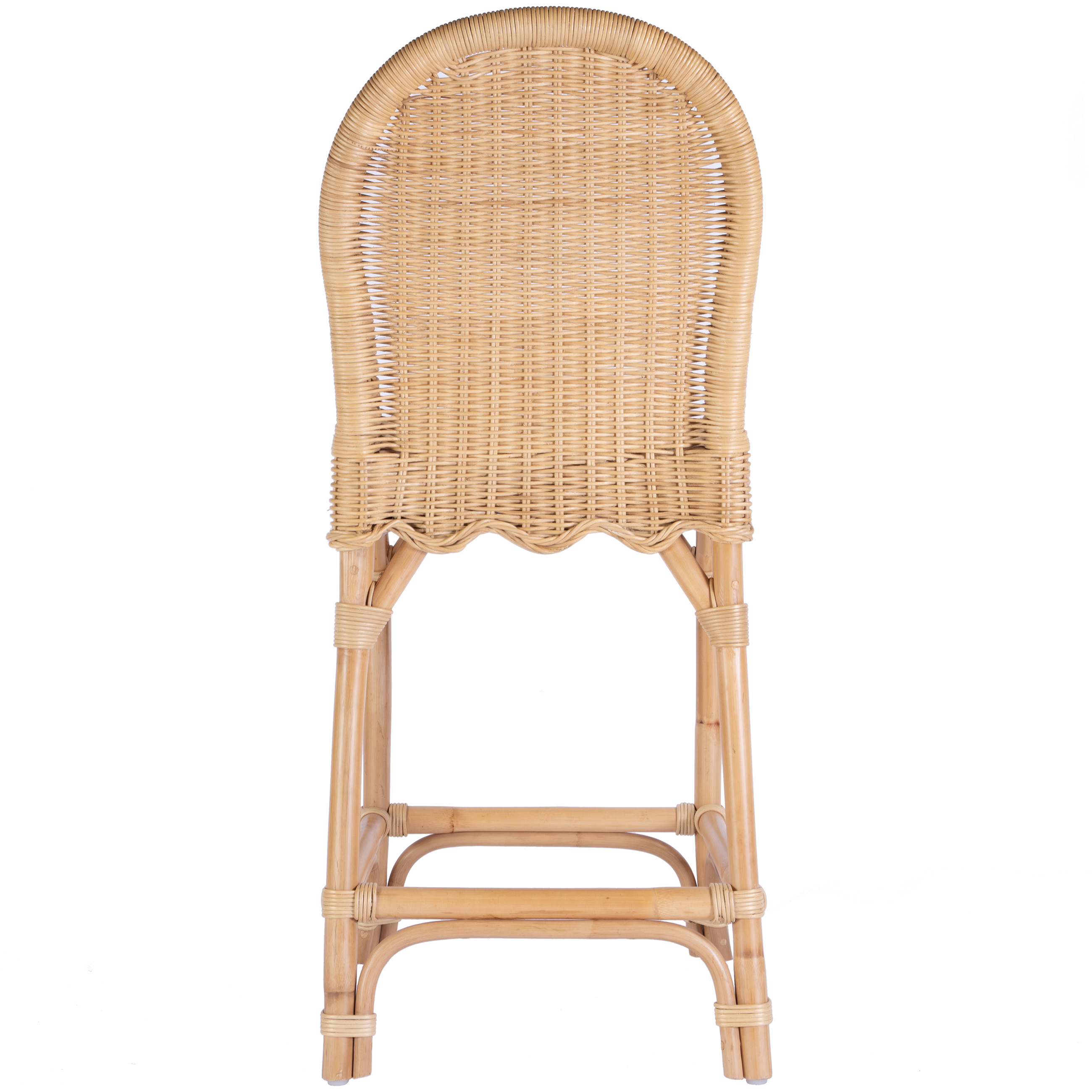 Sunny Scallop Rattan Counter Stool Natural One Kings Lane