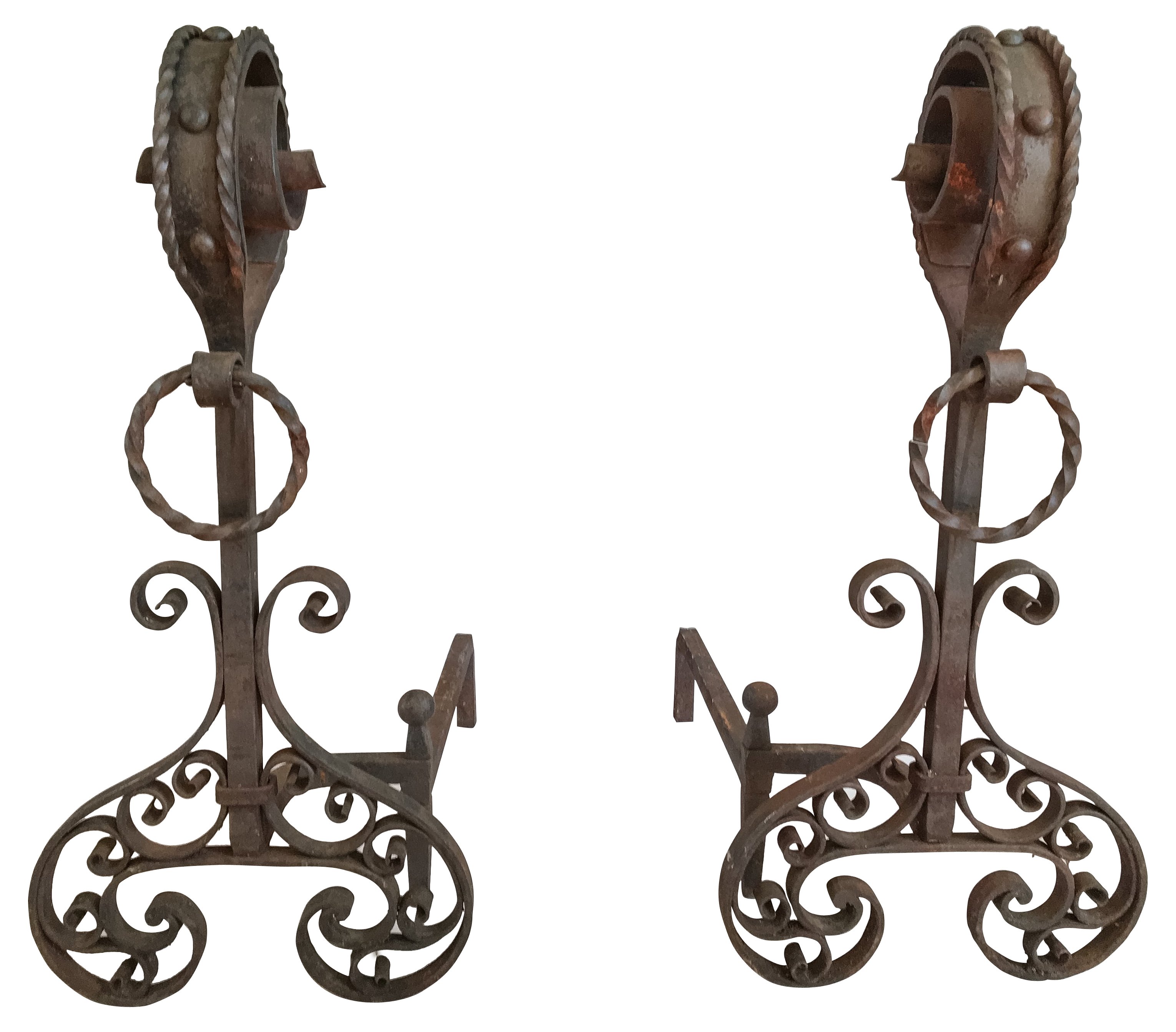 19th-C. French Andirons, Pair~P77334943