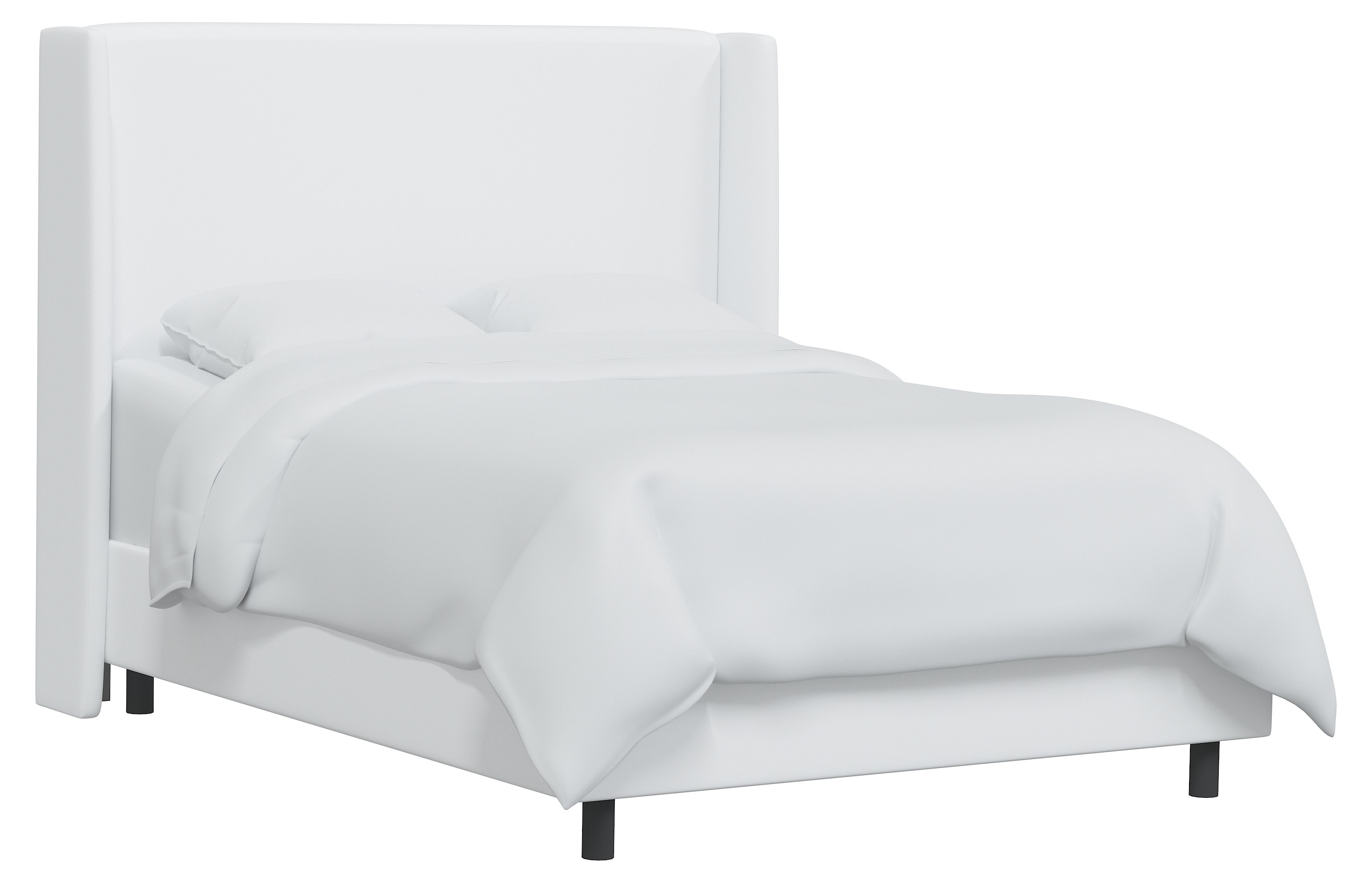 White wingback 2024 bed