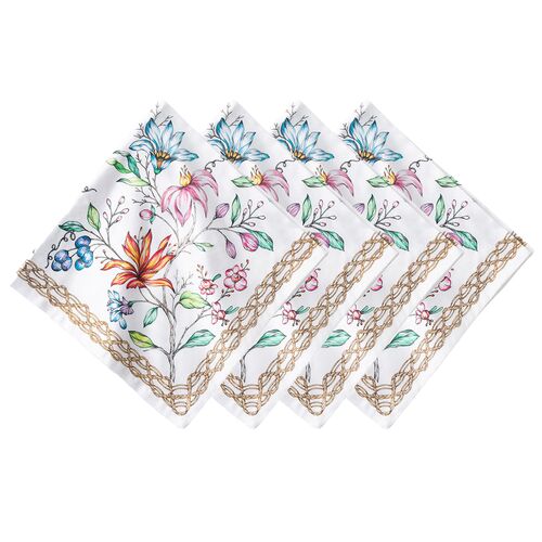 S/4 Floretta Napkins, Multi