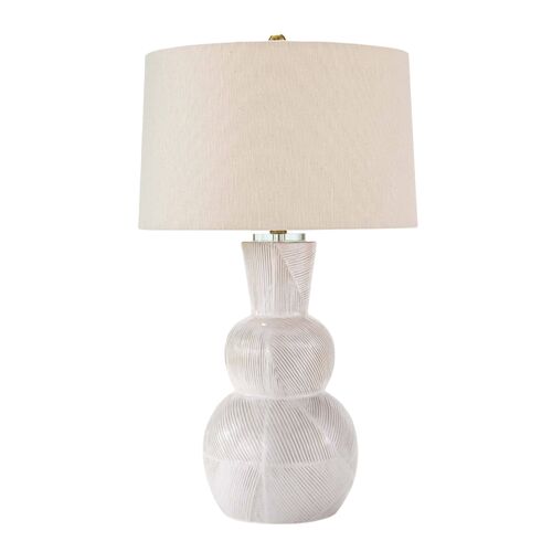 Hugo Ceramic Table Lamp, White