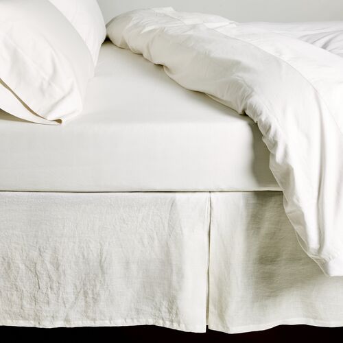 Pleated Bed Skirt, White~P77346897