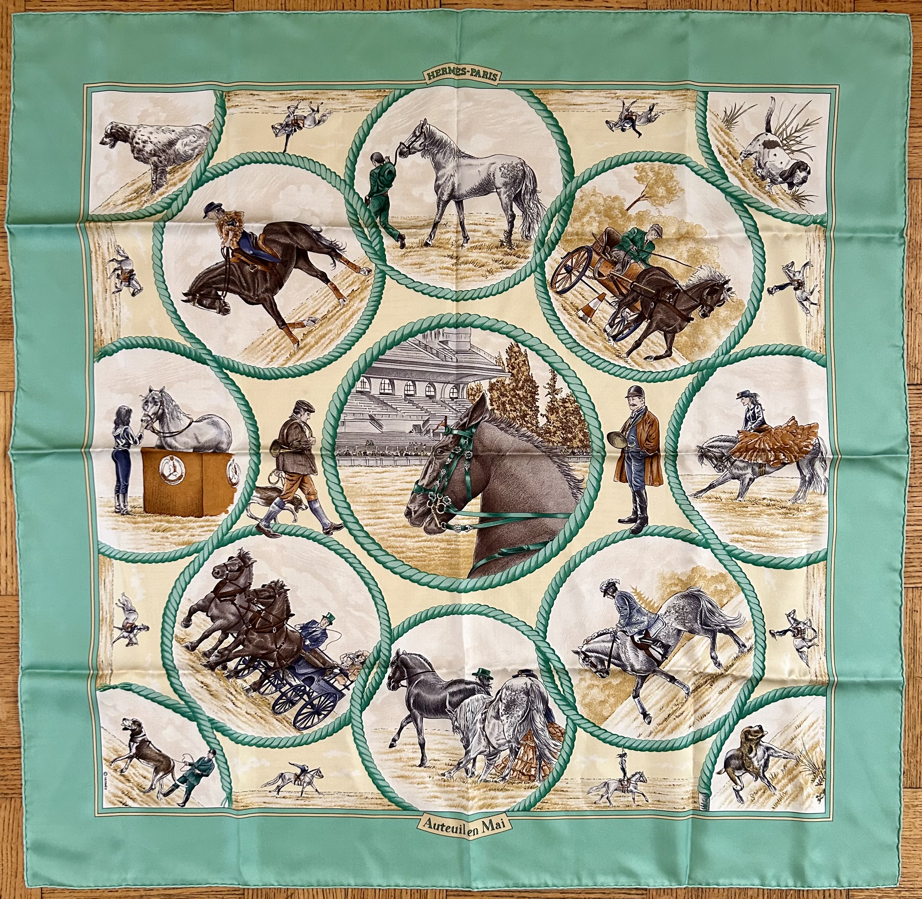 Hermès Auteuil de Mai Scarf~P77728512