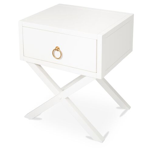 Sully End Table, White~P77587083