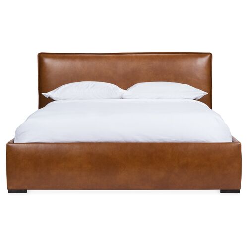 Rayna Leather Platform Bed~P77536225