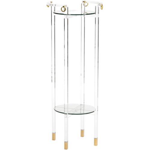 Milton Acrylic Pedestal, Clear