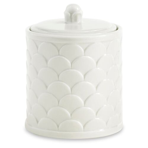 Scala Porcelain Cotton Jar, White~P77321794