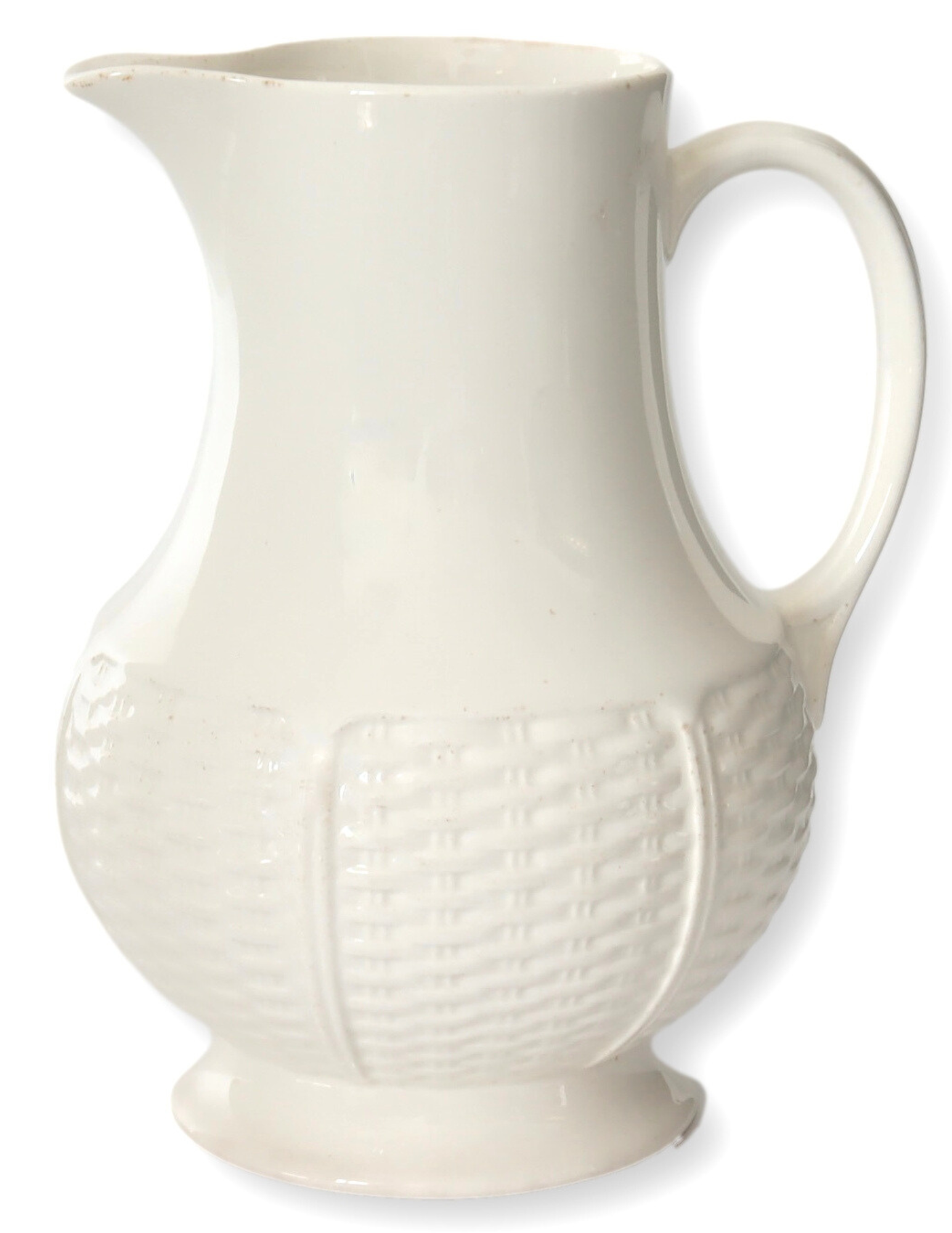 Wedgwood Basketweave Creamware Jug~P77697475