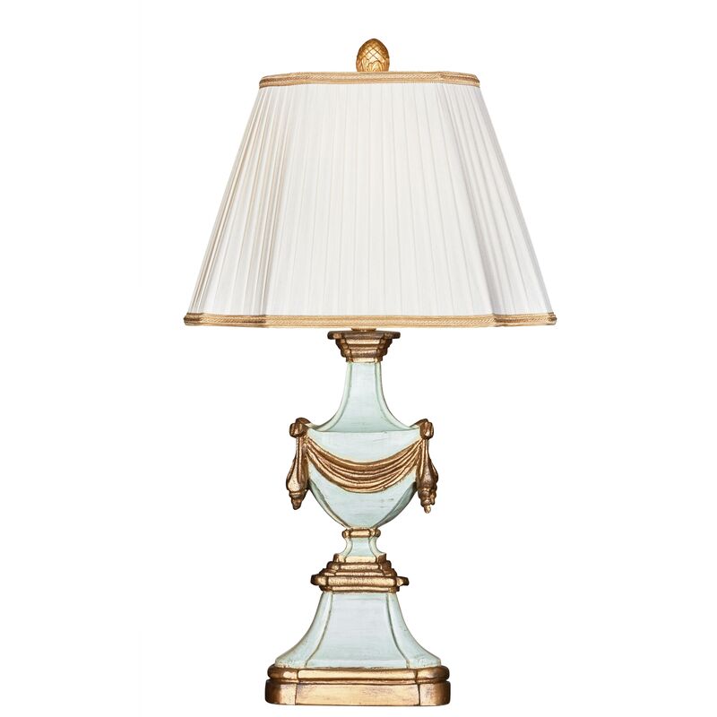Antoinette Table Lamp, Blue/Gold