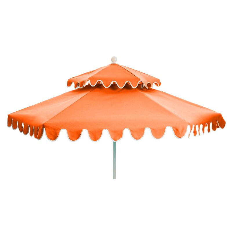 Daiana Two-Tier Patio Umbrella, Melon