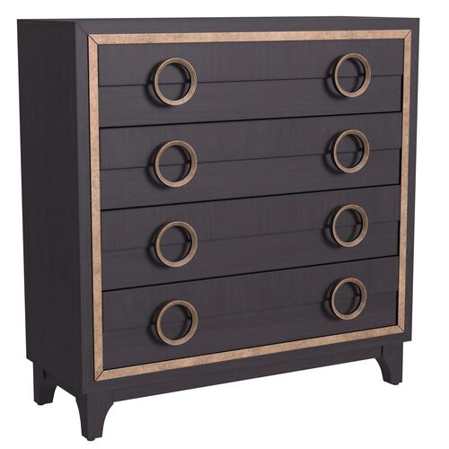 Angela 4-Drawer Hall Chest, Brown Angela 4-Drawer Hall Chest, Brown
