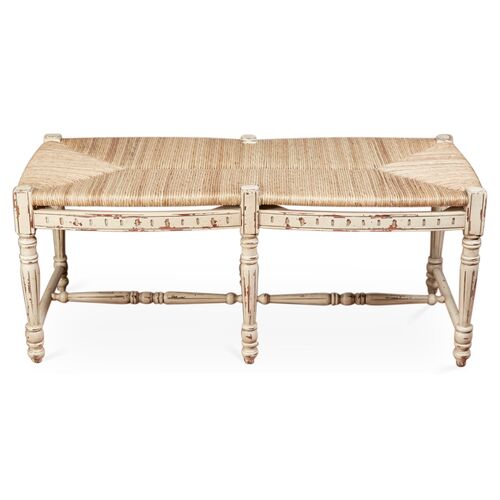 Betsy Bench, Distressed Beige~P75809635