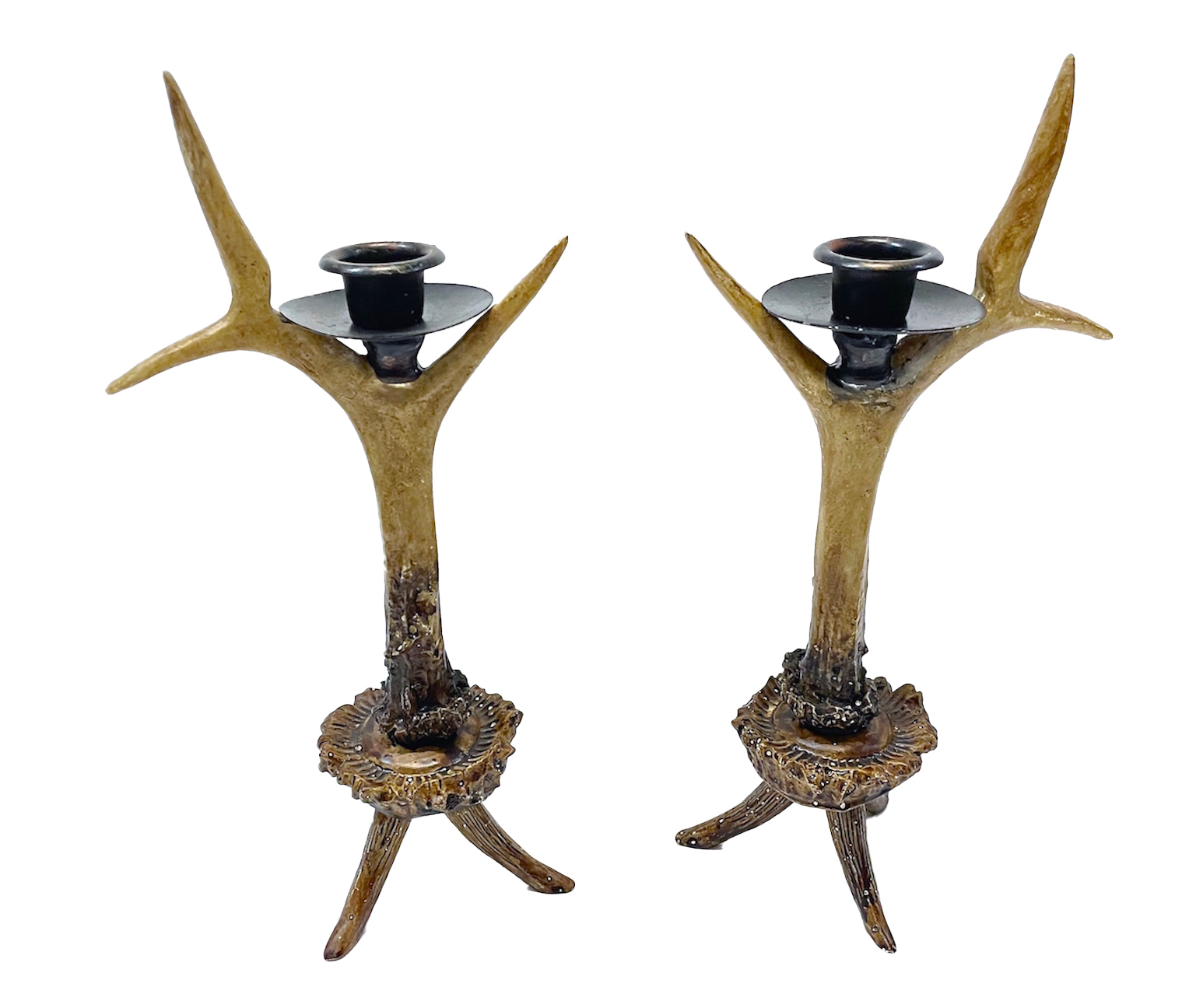 Composite Faux Antler Candle Holders, PR