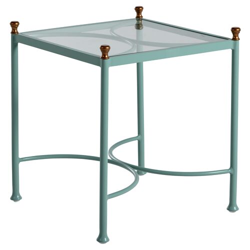 Frances Side Table, Celadon/Antique Gold~P111116775