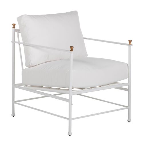 Frances Lounge Chair, White~P77601865