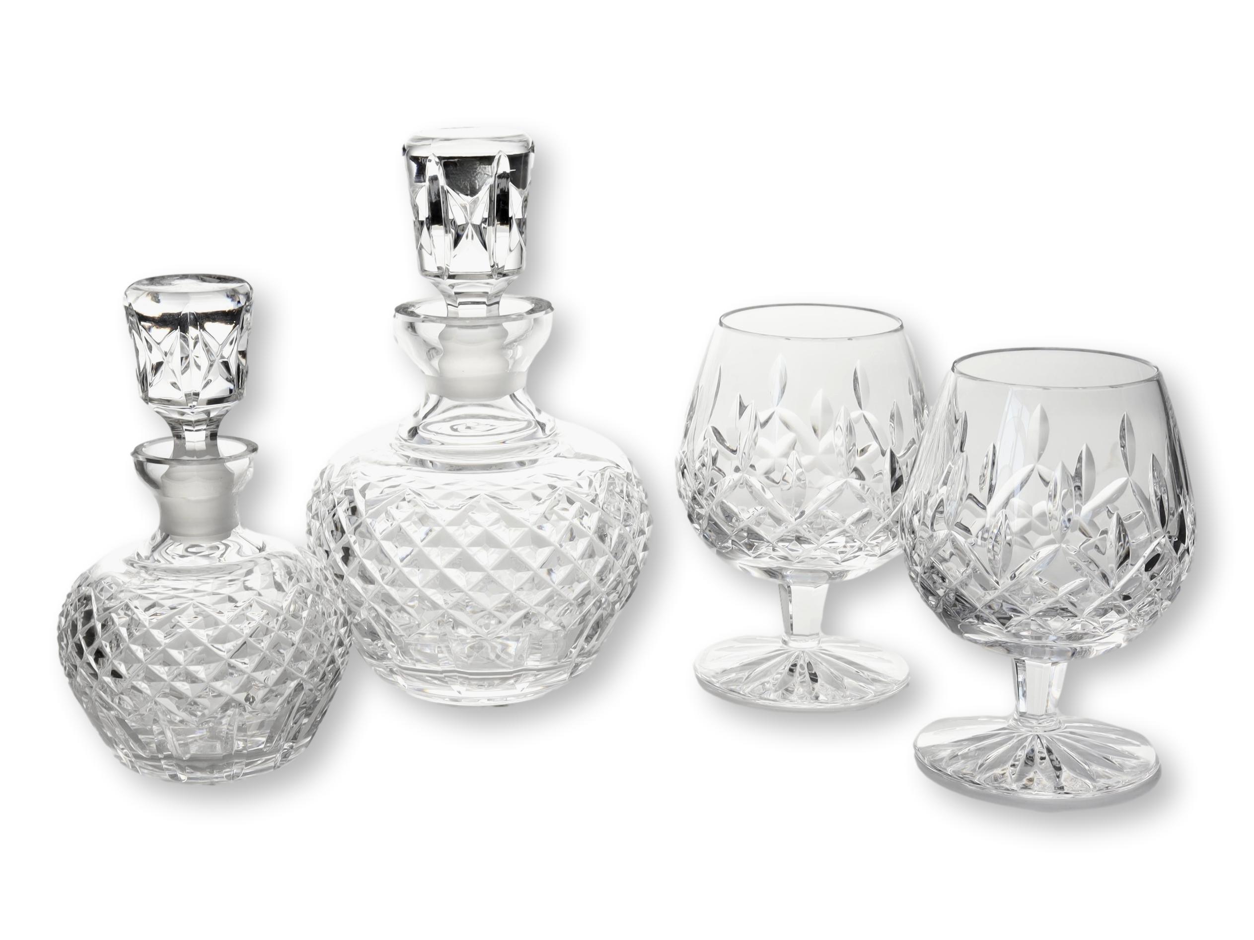 Waterford Petit Decanters & Glasses, 4pc