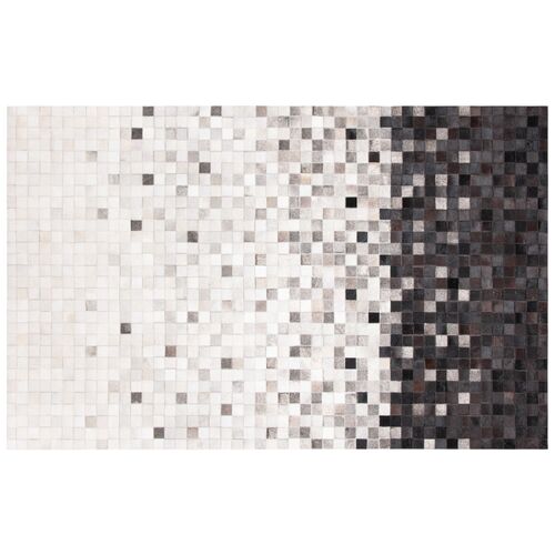 Vernon Hand Woven Leather Rug, Black Vernon Hand Woven Leather Rug, Black