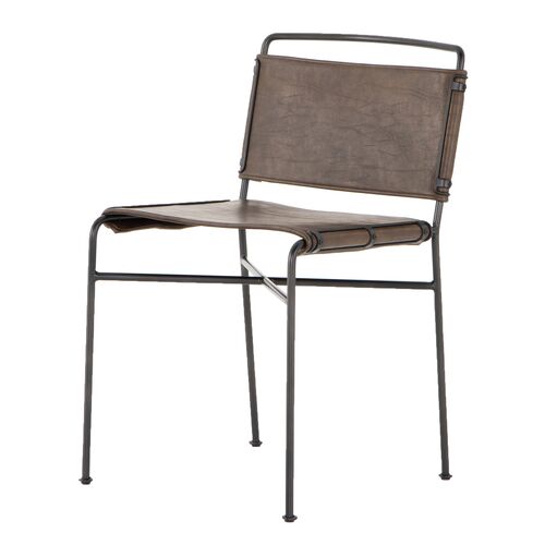 Jackson Dining Chair, Distressed Brown~P77600025