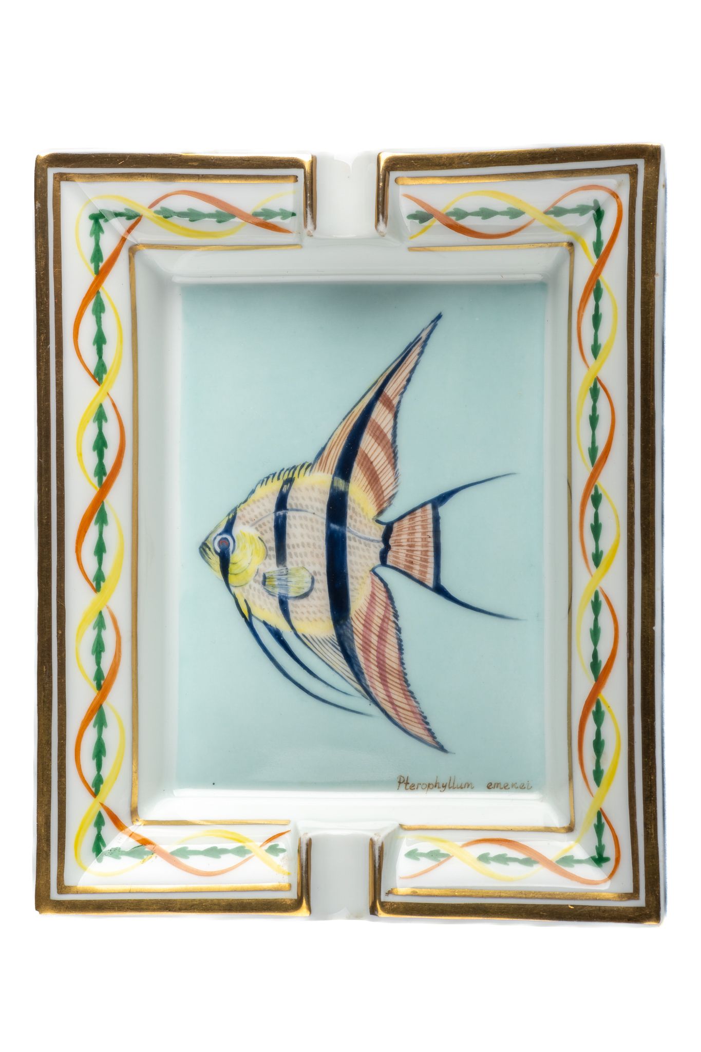 Hermes Flying Fish Porcelain Ashtray~P77650663