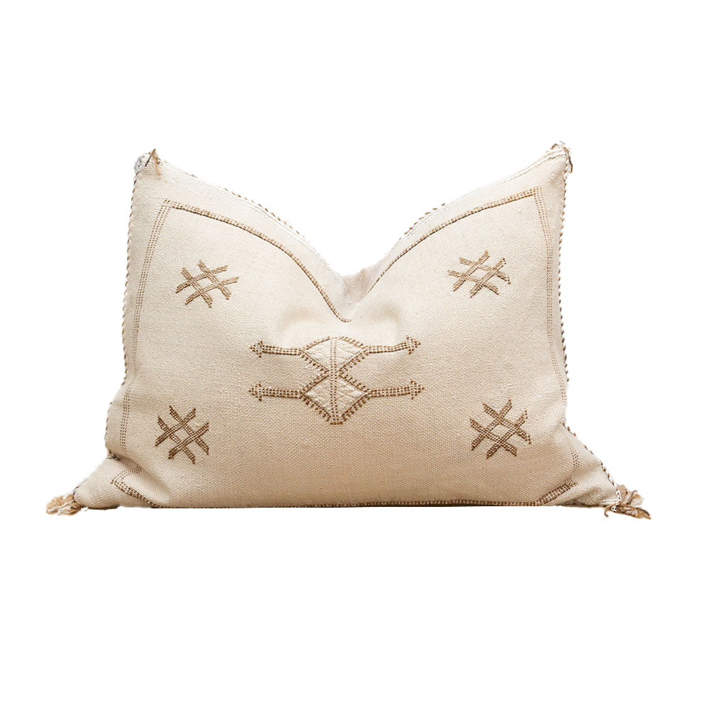 Desert Cotton Silk Rug Lumbar Pillow