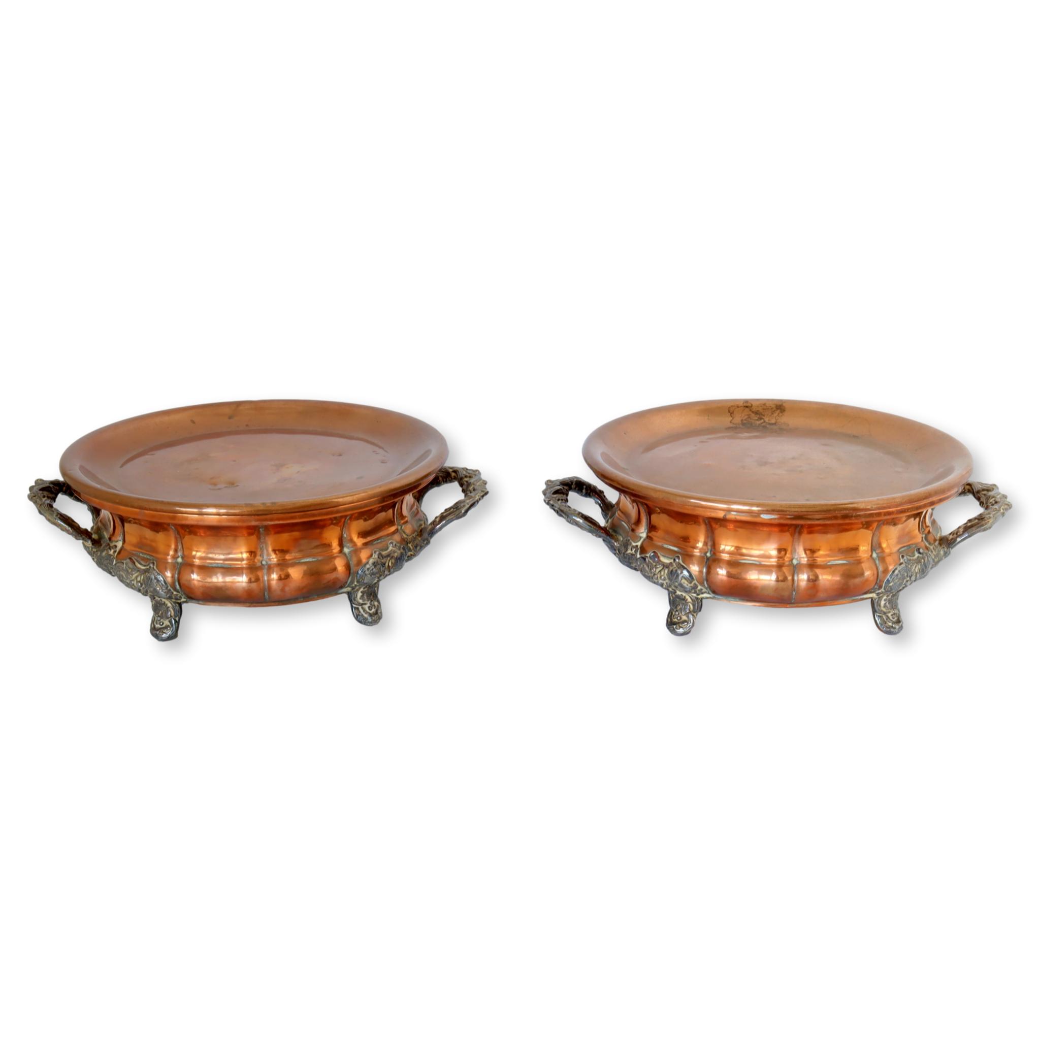 Antique French Copper Stands, Pair~P77665060