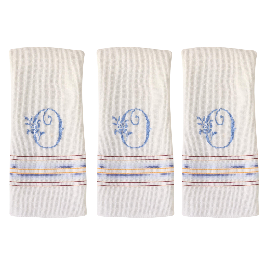 French "O" Monogram Dish Towels, S/3~P77689570