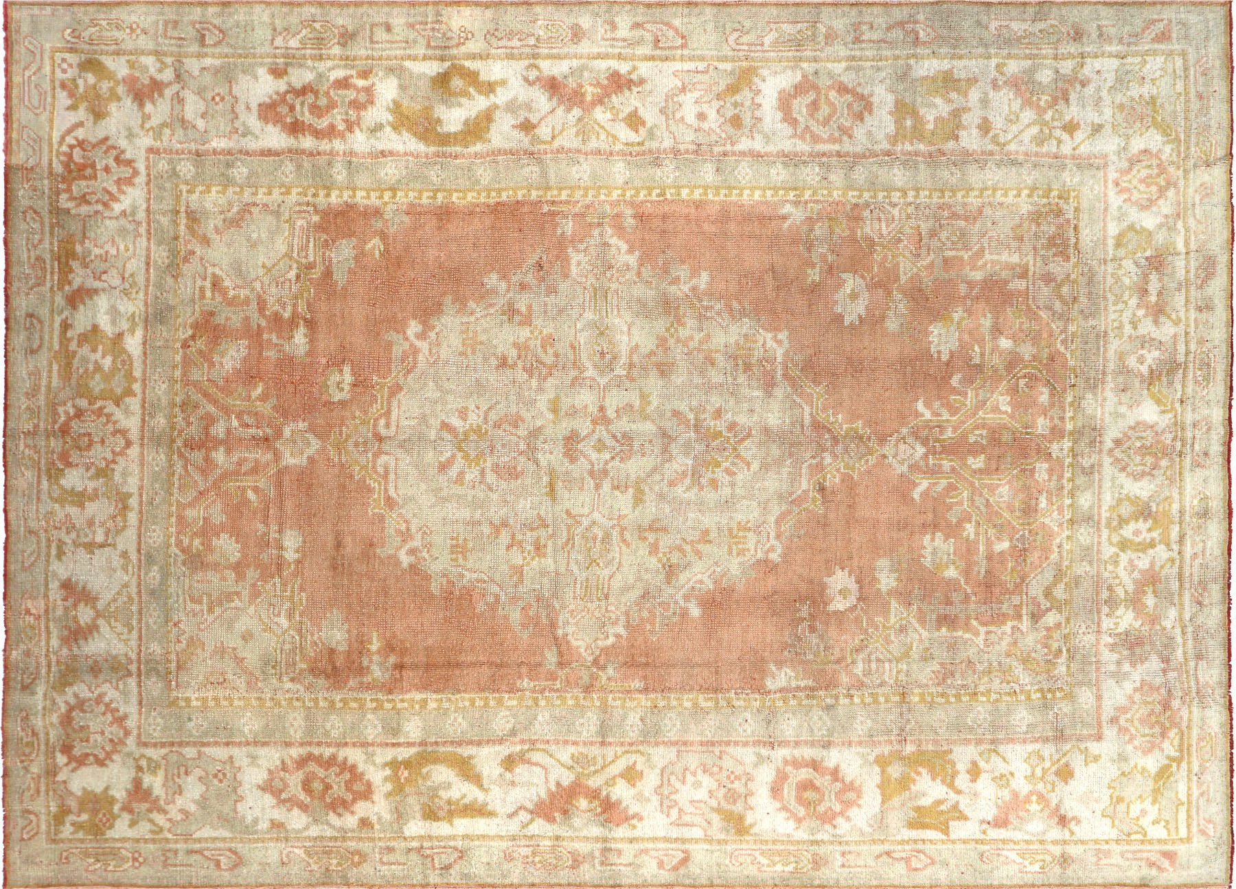 1920s Turkish Oushak Carpet, 9'2" x12'6"~P77600544