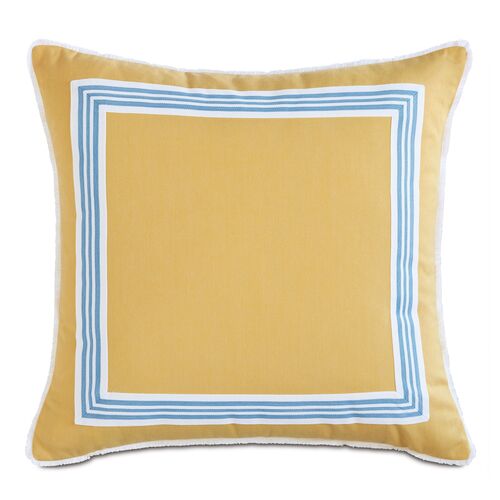 Willa 20x20 Outdoor Pillow, Yellow/Blue~P77578699